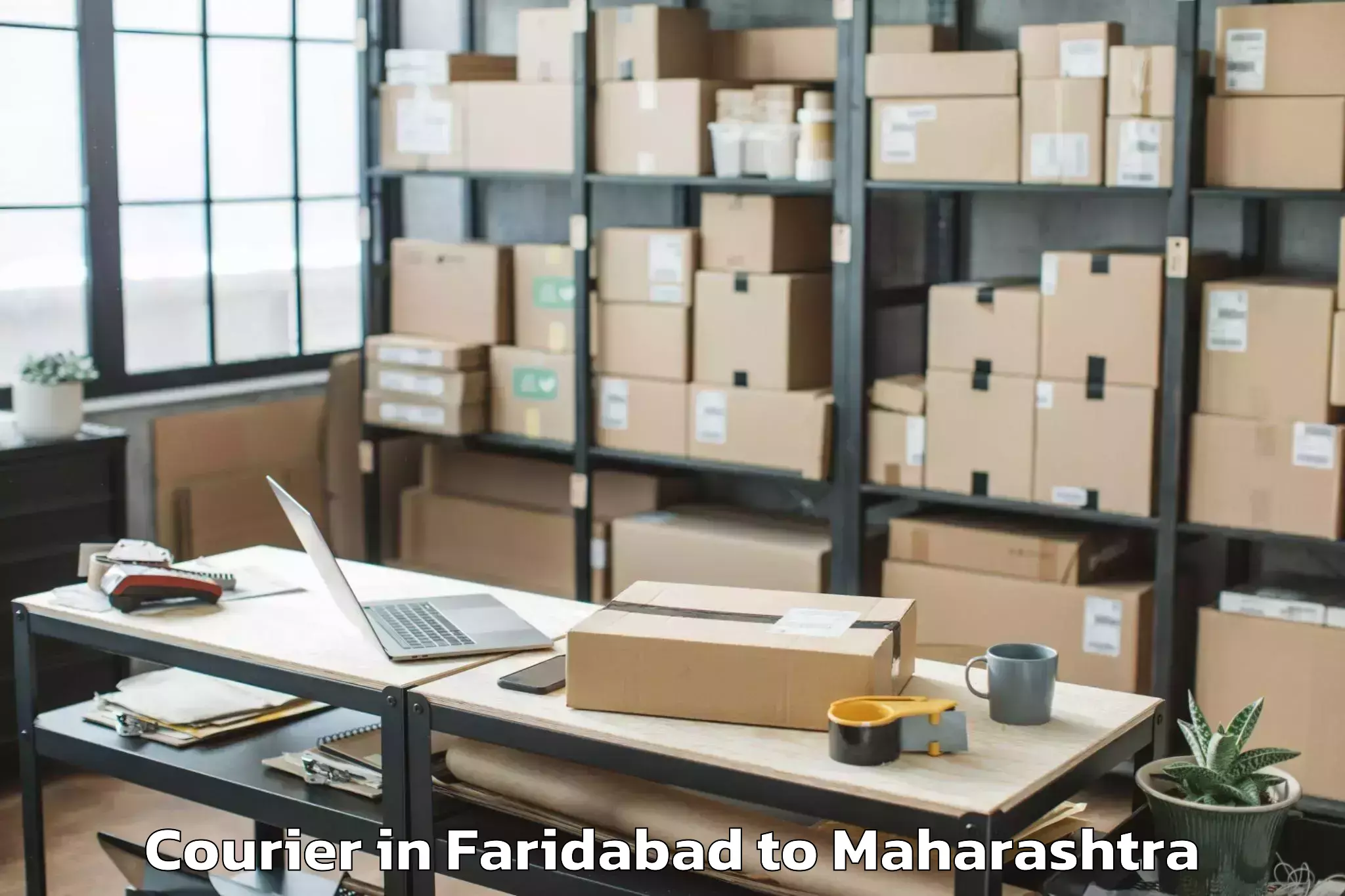 Professional Faridabad to Naigaon Khairgaon Courier